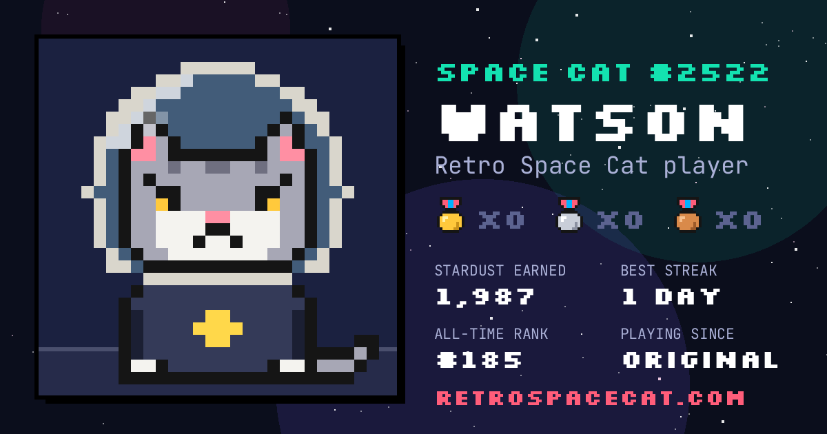 Space Cat card for Watson: Space Cat #2522