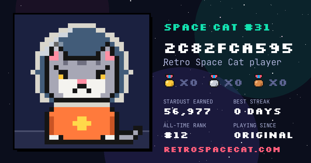 Space Cat card for 2c82fca595: Space Cat #31